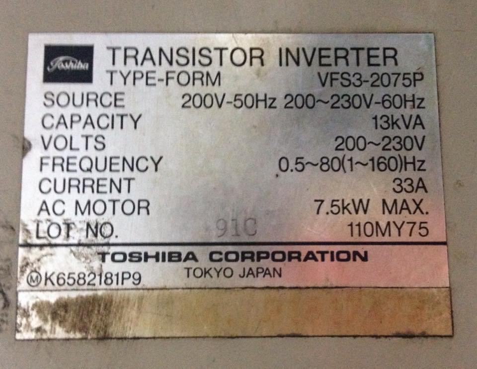 Sửa biến tần TOSHIBA VF-S3 VFS3-2075P 7.5KW