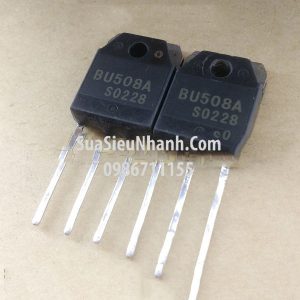 Tên hàng: BU508A TO-3P N Transistor 8A 700V BCE (TM);  Mã: BU508A_OLD;  Kiểu chân: Cắm TO-3P; TO-247;