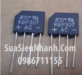 Tên hàng: KBP307 Cầu diode dẹt chân tròn 3A 700V; Mã: KBP307_SMC; Hàng tương đương: KBP310