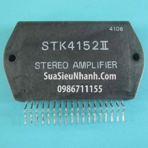 Tên hàng: STK4152II IC Khuếch đại âm thanh 30W; Mã: STK4152II; Kiểu chân: cắm; Dùng cho: Vật tư Ampli; Thông số: AF Power Amplifier 30W (Split Power Supply)(30W + 30W min, THD = 0.4%)