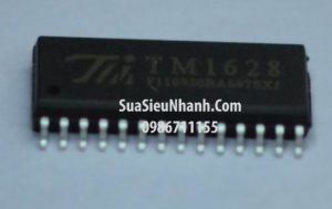 Tên hàng: TM1628 SM1628 HT1628B HT1628 SOP28 IC LED Display DRIVER;  Mã: TM1628;  Kiểu chân: dán SOP-28;  Phân nhóm: IC DRIVER