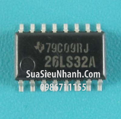 Tên hàng: AM26LS32A SOP16 5.2mm IC truyền thông Quad Receiver RS-422/RS-423; Mã: AM26LS32A; Hãng sx: TI; Kiểu chân: dán SOP-16; Hàng tương đương: AM26LS32, AM26LS32C