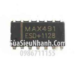 Tên hàng: MAX491E SOP14 IC Truyền thông RS485;  Mã: MAX491E;  Kiểu chân: dán SOP-14;  Hàng tương đương: MAX491, MAX491ESD MAX489, MAX489ESD, MAX489E, MAX491E, IC truyền thông 485, truyền thông MAX485