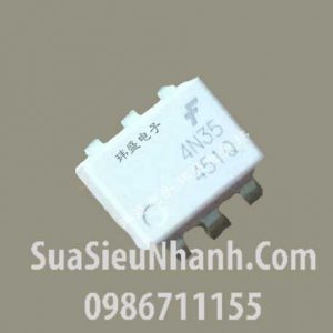 Tên hàng: 4N35 SIP6 Photo-transistor opto photocoupler;  Mã: 4N35;  Kiểu chân: cắm DIP-6;  Thương hiệu: TOSHIBA;  Phân nhóm: Photocoupler->Photo-Transistor