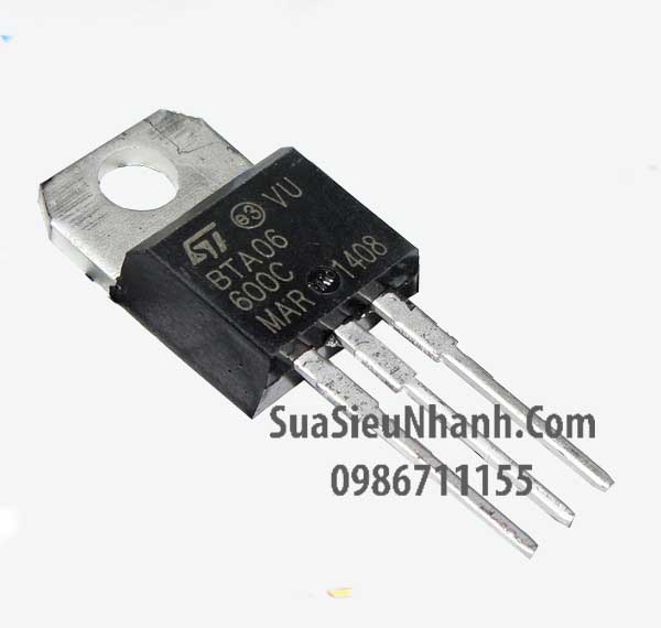 Tên hàng: BTB06-600C BTB06 TO220 TRIAC 6A 600V; Mã: BTB06-600C; Kiểu chân: cắm TO-220; Thương hiệu: NXP; Hàng tương đương: BTA06-600A, BTA06-600B; Phân nhóm: TRIAC