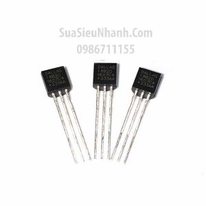 Tên hàng: DS18B20 TO92 IC cảm biến nhiệt độ Temp Sensor Digital Serial (1-Wire) 3-Pin;  Mã: DS18B20;  Kiểu chân: cắm TO-92;  Thương hiệu: Dallas