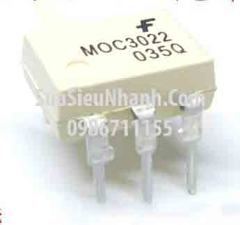 Tên hàng: MOC3022 Photo-TRIAC 10mA; Kiểu chân: cắm DIP-6; Hãng sx: FAIRCHILD; Mã: MOC3022