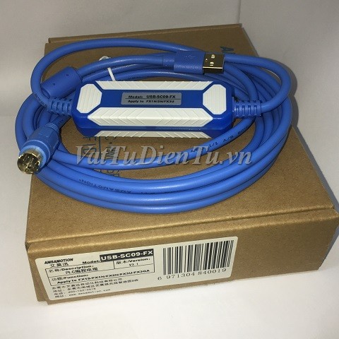 USB-SC09-FX V3.1 Cáp lập trình PLC Mitsubishi FX1S/FX1N/FX2N/FX3U/FX3GA