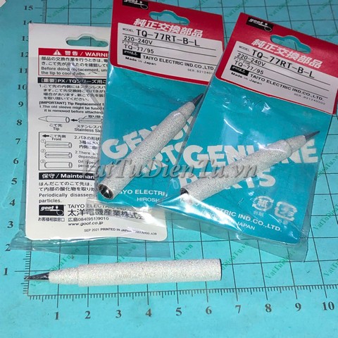 TQ-77/95RT-B-L TQ-77RT-B-L TQ-77RT-BL TQ-77RT-B Đầu mỏ hàn TQ-77 TQ-95 loại 0.5mm, đầu mỏ hàn GOOT TQ-77, đầu mỏ hàn goot TQ-95; Mã: TQ-77RT-B-L