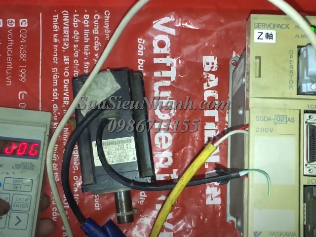 Sửa AC SERVO DRIVER 200W YASKAWA SERVOPACK Model: SGDA-02AS Serial: 2012 Lỗi rung động cơ Sửa chữa AC SERVO DRIVER 200W YASKAWA SERVOPACK Model: SGDA-02AS Serial: 2012 Lỗi rung động cơ