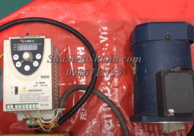 Sửa Biến tần 0.75kW SANCH Model: S800-2S0.75G Serial: 3043 Lỗi mất nguồn Sửa chữa Biến tần 0.75kW SANCH Model: S800-2S0.75G Serial: 3043 Lỗi mất nguồn