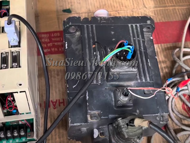 Sửa AC SERVO MOTOR 3.5kW MITSUBISHI Model: HC-SF352B Serial: 802Y Sửa chữa AC SERVO MOTOR 3.5kW MITSUBISHI Model: HC-SF352B Serial: 802Y