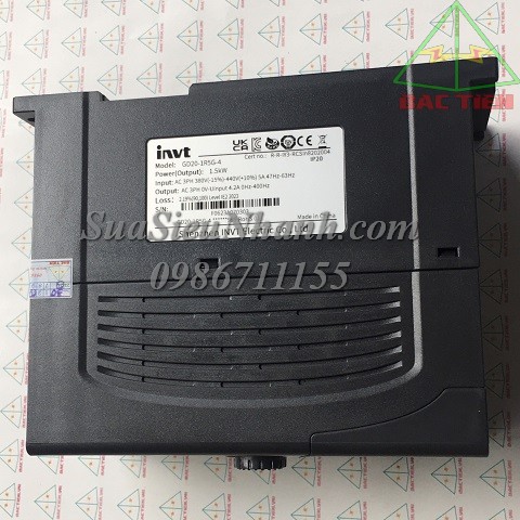 GD20-1R5G-4 0303 Biến tần 1.5kW INVT; Mã kho: GD20-1R5G-4/0303