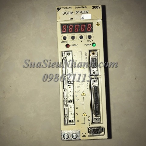 SGDM-01ADA 0020 AC SERVO DRIVER 0.1kW YASKAWA (HTM); Mã kho: SGDM-01ADA-0020