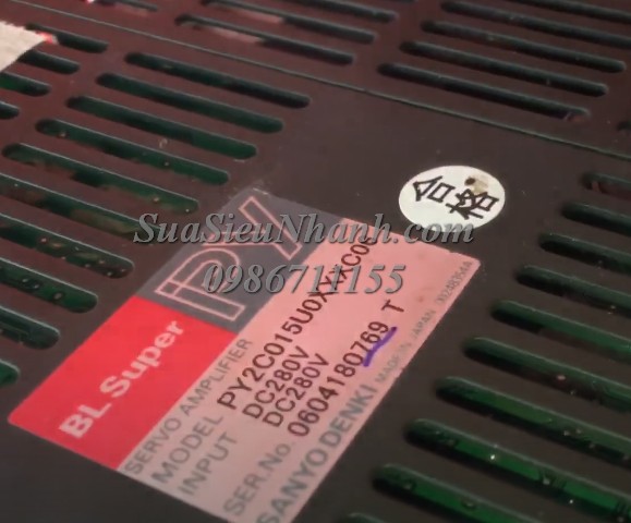 Sửa SERVO AMPLIFIER BL Super PY SENYO DENKI Model: PY2C015U0XXXC06 Serial: 0769 LỗiSửa chữa SERVO AMPLIFIER BL Super PY SENYO DENKI    
Model:  PY2C015U0XXXC06   Serial: 0769
Lỗi