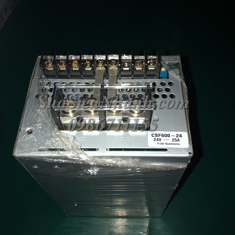 CSF600-24 5609 Nguồn tổ ong 24V 25A Fine Suntronix (HTM); Mã kho: CSF600-24-5609; Tình trạng: Đã test OK: Xuất xứ: Hàng tháo máy