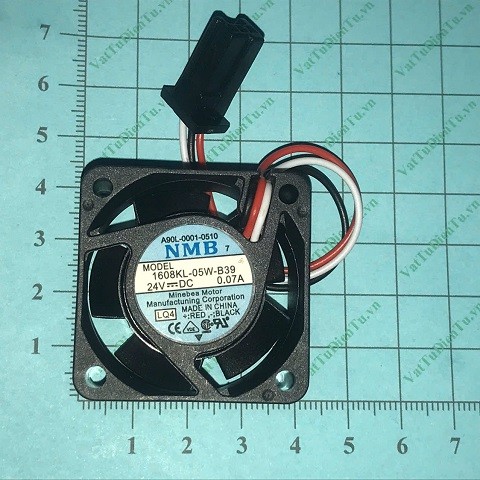 1608KL-05W-B39 Quạt tản nhiệt 24V 0.07A 40x40x20mm NMB 3 dây đầu cắm FANUC; Mã: 1608KL-05W-B39; Thương hiệu: NMB; Xuất xứ: Hàng mới