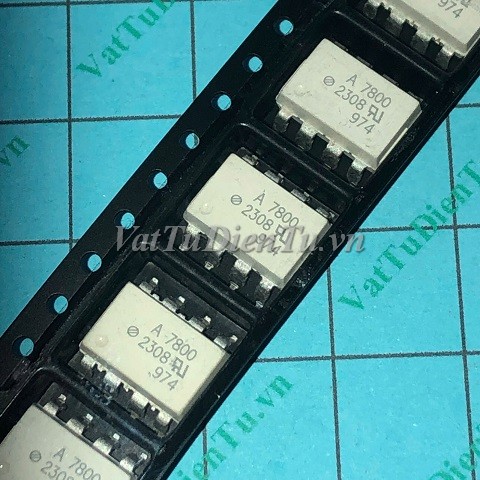 A7800A HCPL-7800 SOP-8 Photo Optocoupler (Nhập Khẩu); Mã: A7800A; Hãng sx: AVAGO; Xuất xứ: Chính hãng; Kiểu chân: 8 chân dán SOP-8