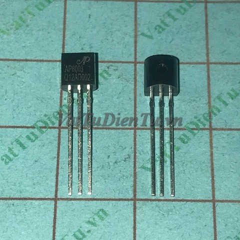 AP8003 TO92 IC Voltage Regulator 5V 100mA; Mã: AP8003; Kiểu chân: cắm TO-92; Xuất xứ: Hàng mới