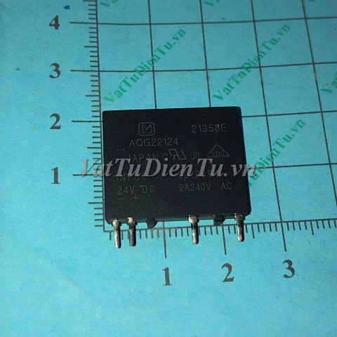 AQG22124 Relay 24VDC 4 chân 10A 240VAC MOUSER (TM); Mã: AQG22124; Kiểu chân: cắm hàn mạch; Xuất xứ: Hàng tháo máy