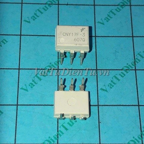 CNY17-3 DIP6 Photo-Transistor optocouplers; Mã: CNY17-3_DIP6; Kiểu chân: cắm DIP-6