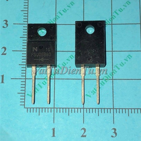 FSU05B60 TO220F N Mosfet 5A 600V; Mã: FSU05B60; Kiểu chân: cắm TO-220F; Xuất xứ: Hàng mới