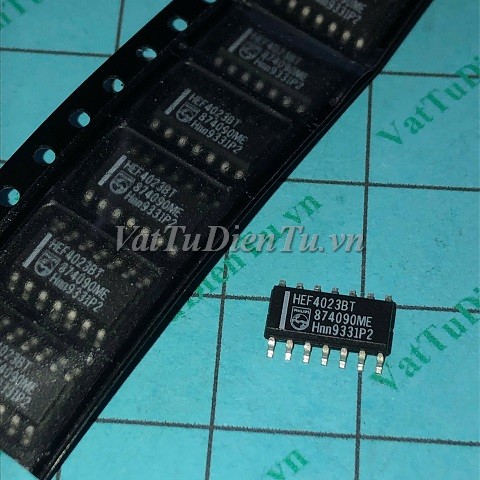 HEF4023BT HEF4023 SOP14 Triple 3-Input NAND Gate IC; Mã: HEF4023BT; Kiểu chân: dán SOP-14; Xuất xứ: Hàng mới