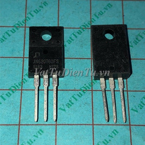 JNG20T60FS TO220F IGBT 20A 600V; Mã: JNG20T60FS; Kiểu chân: cắm TO-220F; Xuất xứ: Hàng mới