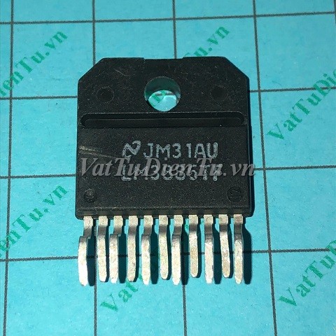 LM3886TF IC Amply, Audio Amp Speaker 1-CH Mono 68W Class-AB 11-Pin; Mã: LM3886TF; Kiểu chân: 11 chân cắm đứng; Thương hiệu: National; Xuất xứ: Hàng chính hãng