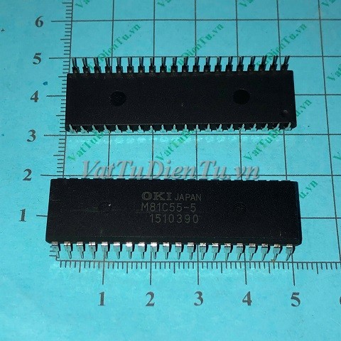 M81C55-5 DIP40 IC ROM RAM, 2048-Bit CMOS STATIC RAM WITH I/O PORTS AND TIMER; Mã: M81C55-5; Kiểu chân: cắm 40 chân DIP-40; Xuất xứ: Hàng mới; Thương hiệu: OKI