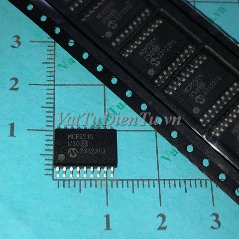 MCP2515-I/SO MCP2515-ISO MCP2515 SOP18 IC Truyền thông CAN CONTROLLER W/SPI; Mã: MCP2515-ISO; Kiểu chân: dán 18 chân SOP-18; Thương hiệu: MicroChip