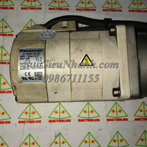 MSMA022A1E 051N AC SERVO MOTOR 0.2kW Panasonic (HTM); Mã kho: MSMA022A1E-051N; Xuất xứ: Hàng tháo máy