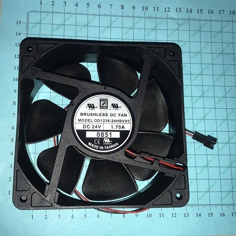 OD1238-24HBVXC Quạt 24V 1.7A 120x120x38mm ORION 2 dây; Mã: OD1238-24HBVXC; Thương hiệu: ORION; Xuất xứ: Hàng mới