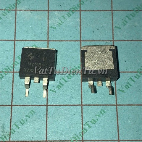 HY3810 HY3810B TO263 N Mosfet 180A 100V; Mã: HY3810; Kiểu chân: dán TO-263; Xuất xứ: Hàng mới