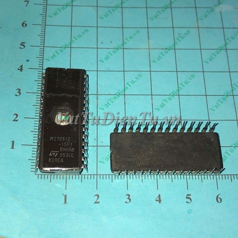 M27C512-15F1 DIP28 IC Vi điều khiển (HTM); Mã: M27C512-15F1; Kiểu chân: cắm DIP-28; Xuất xứ: Hàng tháo máy