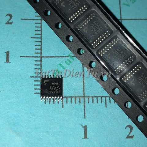 74VHC123A TC74VHC123AFT VHC123A TSSOP16 4.4mm IC số; Mã: TC74VHC123AFT; Kiểu chân: 16 chân dán TSSOP-16 4.4mm