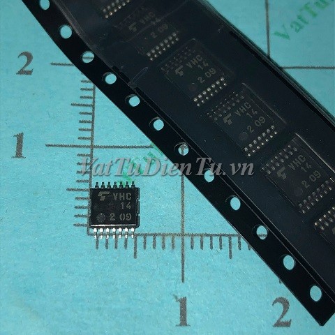 TC74VHC14FT VHC14 TSSOP14 5.72mm IC số; Mã: VHC14; Kiểu chân: dán TSSOP-14 5.72mm; Thương hiệu: TOSHIBA