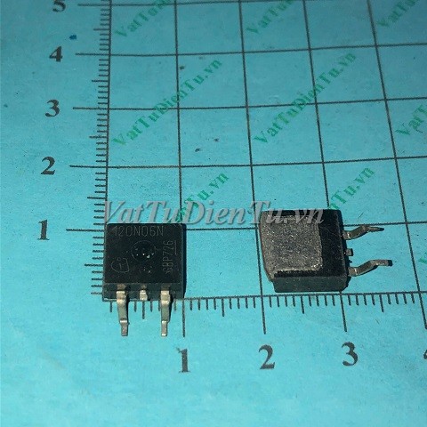 IPP120N06N 120N06N TO263 N MOSFET 120A 60V (TM); Mã: 120N06N-OLD; Kiểu chân: 3 chân dán TO-263; Thương hiệu: Inifineon; Xuất xứ: Hàng tháo máy; Hàng tương đương: UTT120N06 FDP120N06 IPP120N06S4H1 120N06H1 IPP120N06S4-02 120N0602