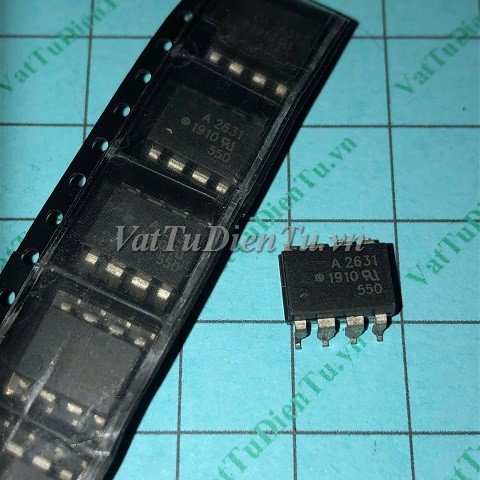 HCPL-2631 HP2631 A 2631 A2631 SOP8 Photo-IC, Optocouplers; Mã: A2631-SOP8; Kiểu chân: 8 chân dán SOP-8; Dùng cho: vật tư máy may, vật tư biến tần, vật tư servo