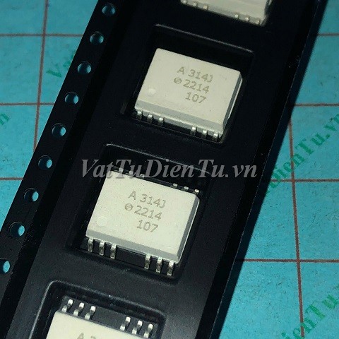 HCPL-314J A314J SOP12 Photo-IC optocouplers, 0.4 Amp Output Current IGBT Gate Drive; Mã: A314J; Kiểu chân: dán 12 chân SOP-12; Xuất xứ: Hàng mới