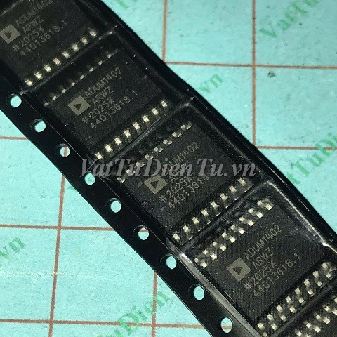 ADUM1402 SOP16 IC chuyển kênh tương tự, Digital Isolator CMOS 4-CH 10Mbps; Mã: ADUM1402; Kiểu chân: dán 16 chân SOP-16; Xuất xứ: Hàng mới; Thương hiệu: Analog