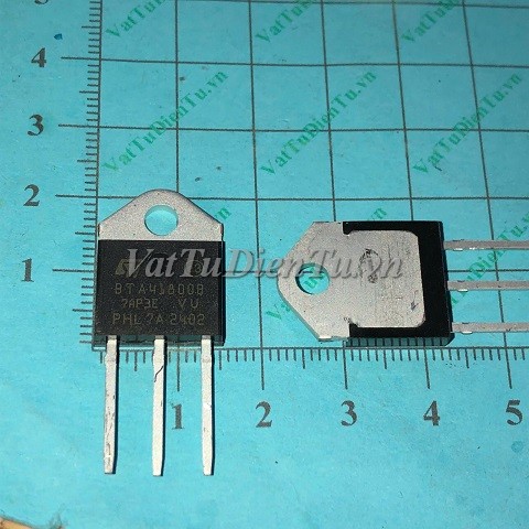 BTA41-800B TO3P TRIAC 41A 800V; Mã: BTA41-800B; Kiểu chân: cắm 3 chân TO-3P; Hãng sx: ST;