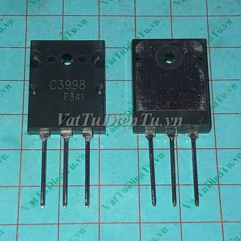 C3998 2SC3998 TO3P N Transistor 25A 1500V BCE; Mã: C3998; Kiểu chân: 3 chân cắm TO-3PL; Xuất xứ: Hàng mới; Phân nhóm: N Transistor, TO-3P Transisto