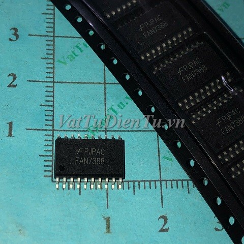 FAN7388 FAN7388MX SOP20 IC Driver 3 Half-Bridge Gate-Drive; Mã: FAN7388; Kiểu chân: dán 20 chân SOP-20; Xuất xứ: Hàng mới; Thương hiệu: Fairchild