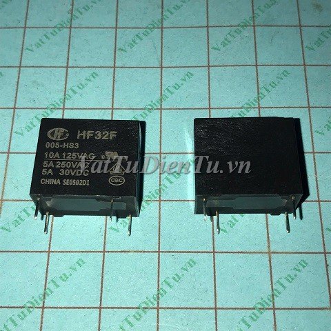 JZC-32F-005-HS3 Rơ le 5V 10A 4 chân L18.4xW10.2xH15.3mmMã: JZC-32F-005-HS3

Thương hiệu: HF

Xuất xứ: chính hãng

Dùng cho: vật tư điều hòa

hàng tương đương: relay 5V HF32F-5V-HS