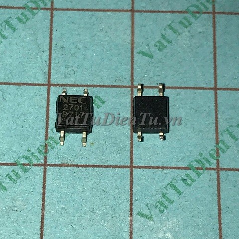 NEC2701 PS2701-1 2701 SOP4 Photo-Transistor opto photocoupler; Mã: NEC2701; Kiểu chân: dán 4 chân SOP-4; Thương hiệu: NEC