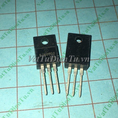 RJH60D2DPP RJH60D2 TO220F IGBT 20A 600V; Mã: RJH60D2; Kiểu chân: cắm TO-220F; Thương hiệu: Renesas; Dùng cho: Vật tư máy chạy bộ, vật tư máy may