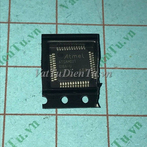 ATSAMD21G18A-AU ATSAMD21 TQFP48 IC Vi điều khiển Chính hãng; Mã: ATSAMD21G18A-AU; Kiểu chân: dán TQFP-48; Xuất xứ: Hàng mới