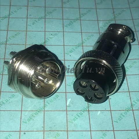 GX20-5P Jack 5 chân, giắc 5 chân, đầu nối 5 chân, Jack GX20-5P (Plug + socket); Mã: GX20-5P