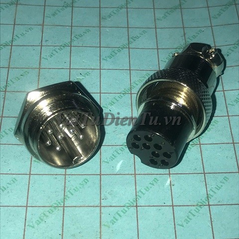 GX20-9P Jack 9 chân, giắc 9 chân, đầu nối 9 chân, Jack GX20-9P (Plug + socket); Mã: GX20-9P